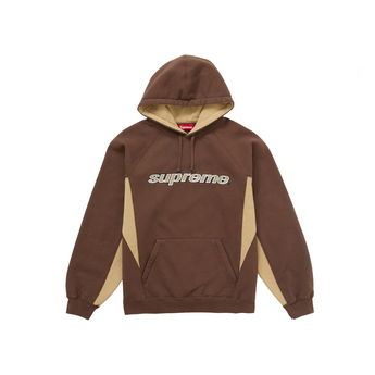 Supreme Division Hooded Sweatshirt Brown