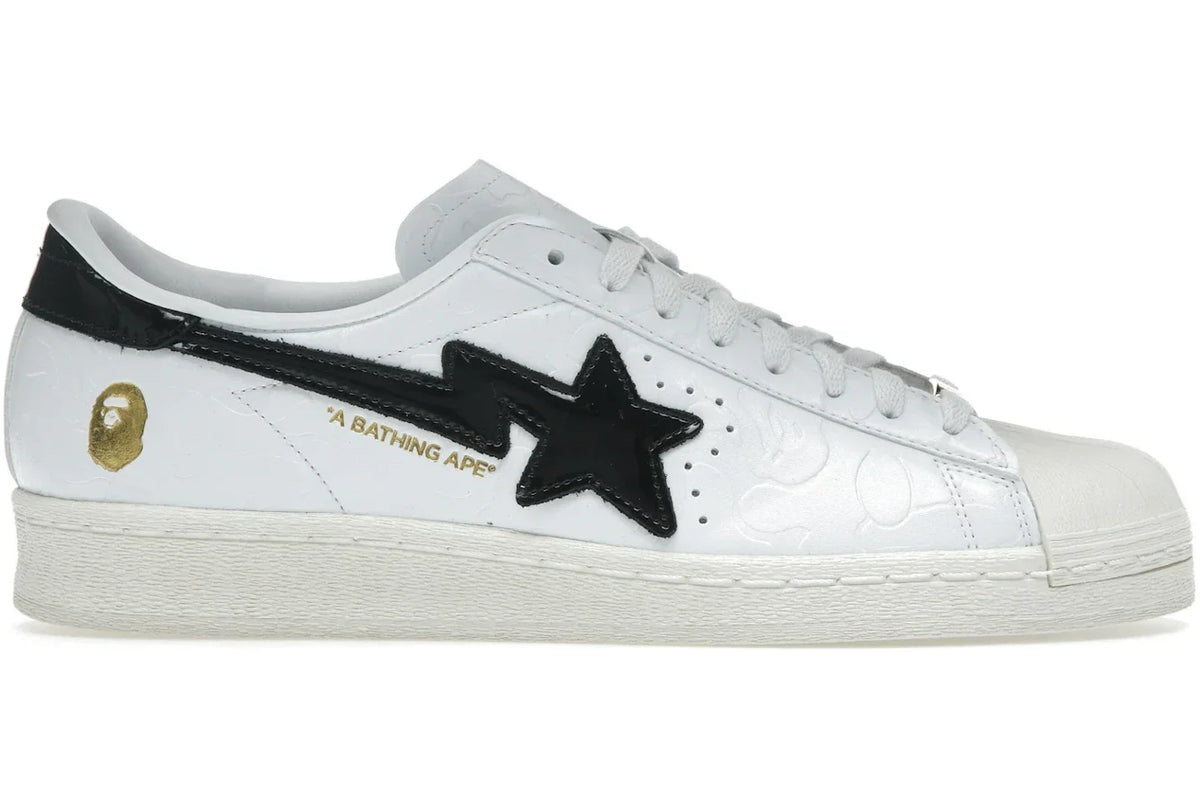 Adidas Superstar Vintage Bape White Black - Sneakerzone