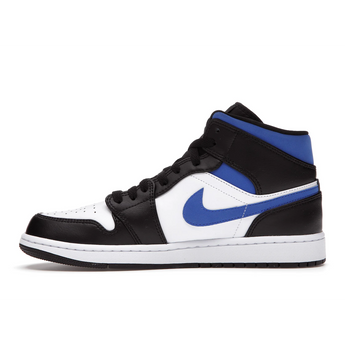 Air Jordan 1 Mid White Black Racer Blue