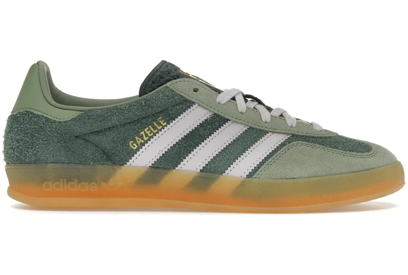 Adidas Gazelle Indoor Mineral Green Silver Dawn - Sneakerzone