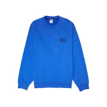 Nike x Stussy Acid Wash Crew Fleece Blue