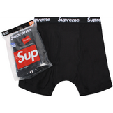 Supreme Hanes Boxer Briefs Black