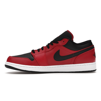 Air Jordan 1 Low Reverse Bred Pebbled Swoosh