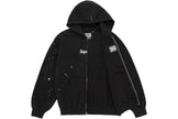 Supreme MM6 Maison Margiela Box Logo Zip Up Hooded Sweatshirt Black