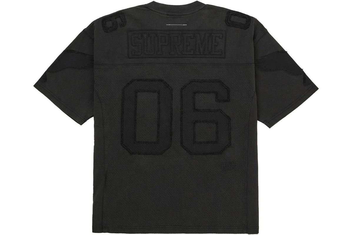 Supreme MM6 Maison Margiela Cotton Football Jersey Black secondary image