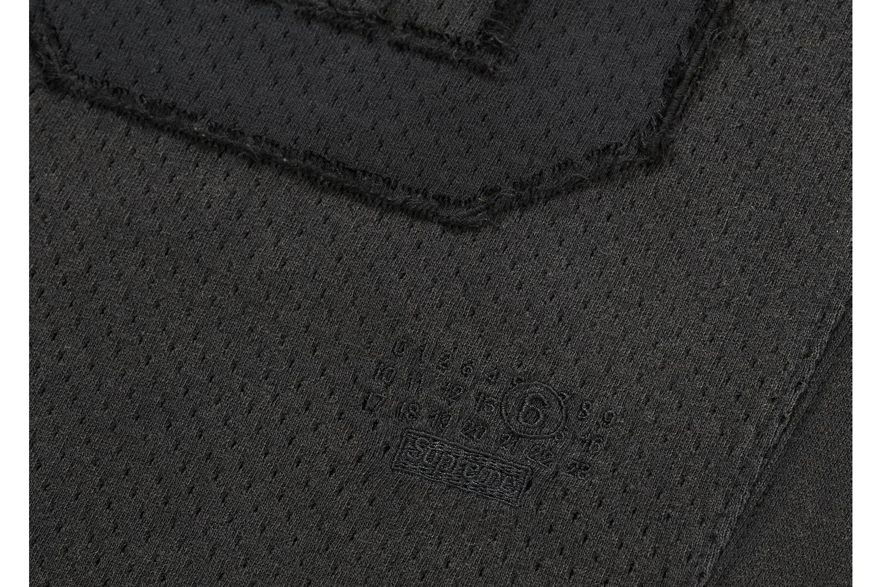 Supreme MM6 Maison Margiela Cotton Football Jersey Black
