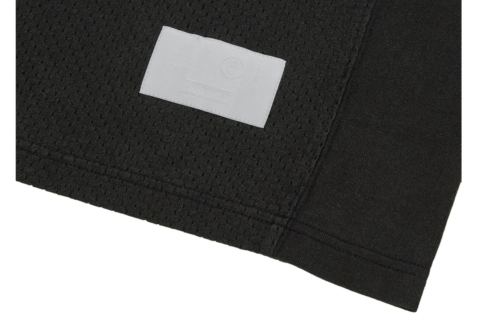 Supreme MM6 Maison Margiela Cotton Football Jersey Black