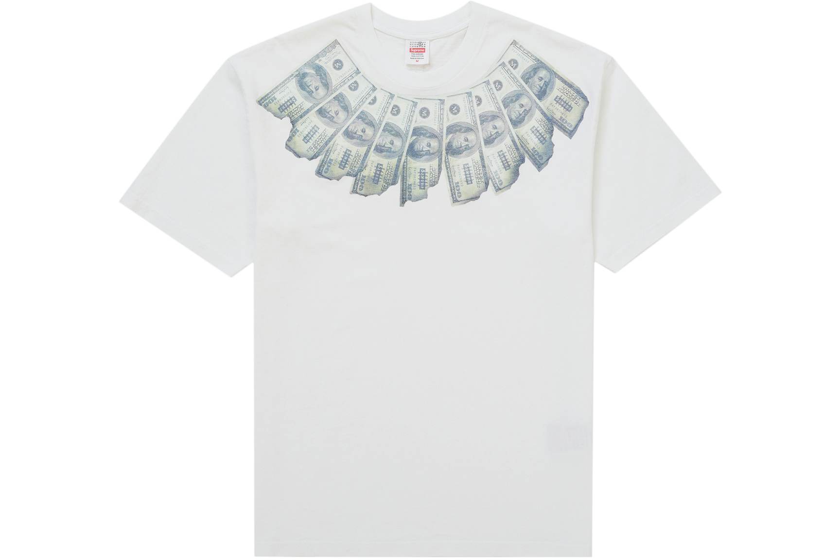 Supreme MM6 Maison Margiela Money S/S Top White