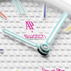 Swatch x Audemars Piguet Bioceramic Royal Pop Huit Blanc