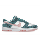 Nike Dunk Low Snakeskin Washed Teal Bleached Coral