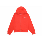 Stussy x Nike Pigment Dyed Fleece Zip Hoodie Habanero Red