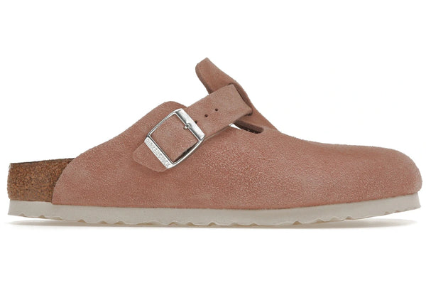 Birkenstock Boston Soft Footbed Suede Pink Clay (Narrow Fit)