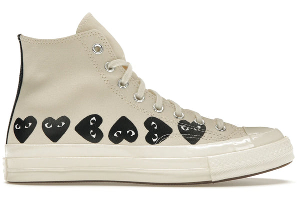 Converse Chuck Taylor All Star 70 Hi Comme des Garcons PLAY Multi-Heart Milk