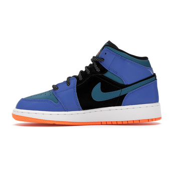 Air Jordan 1 Mid Racer Blue Green Abyss