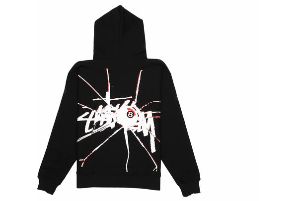 Stussy Shattered Zip Hoodie Black