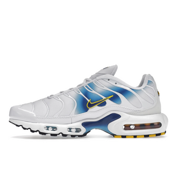 Nike Air Max Plus Spray Paint Swoosh White Blue