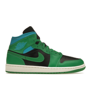 Air Jordan 1 Mid Lucky Green Aquatone