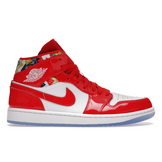 Air Jordan 1 Mid Barcelona Sweater Red Patent