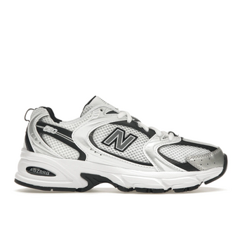 New Balance 530 White Silver Metallic Black