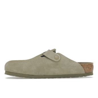 Birkenstock Boston Soft Footbed Suede Faded Khaki