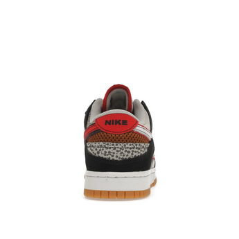 Nike Dunk Low Scrap Black Grey University Red