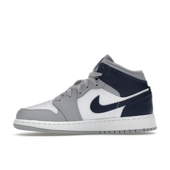 Air Jordan 1 Mid Wolf Grey Midnight Navy