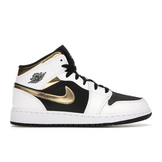 Air Jordan 1 Mid White Gold Black