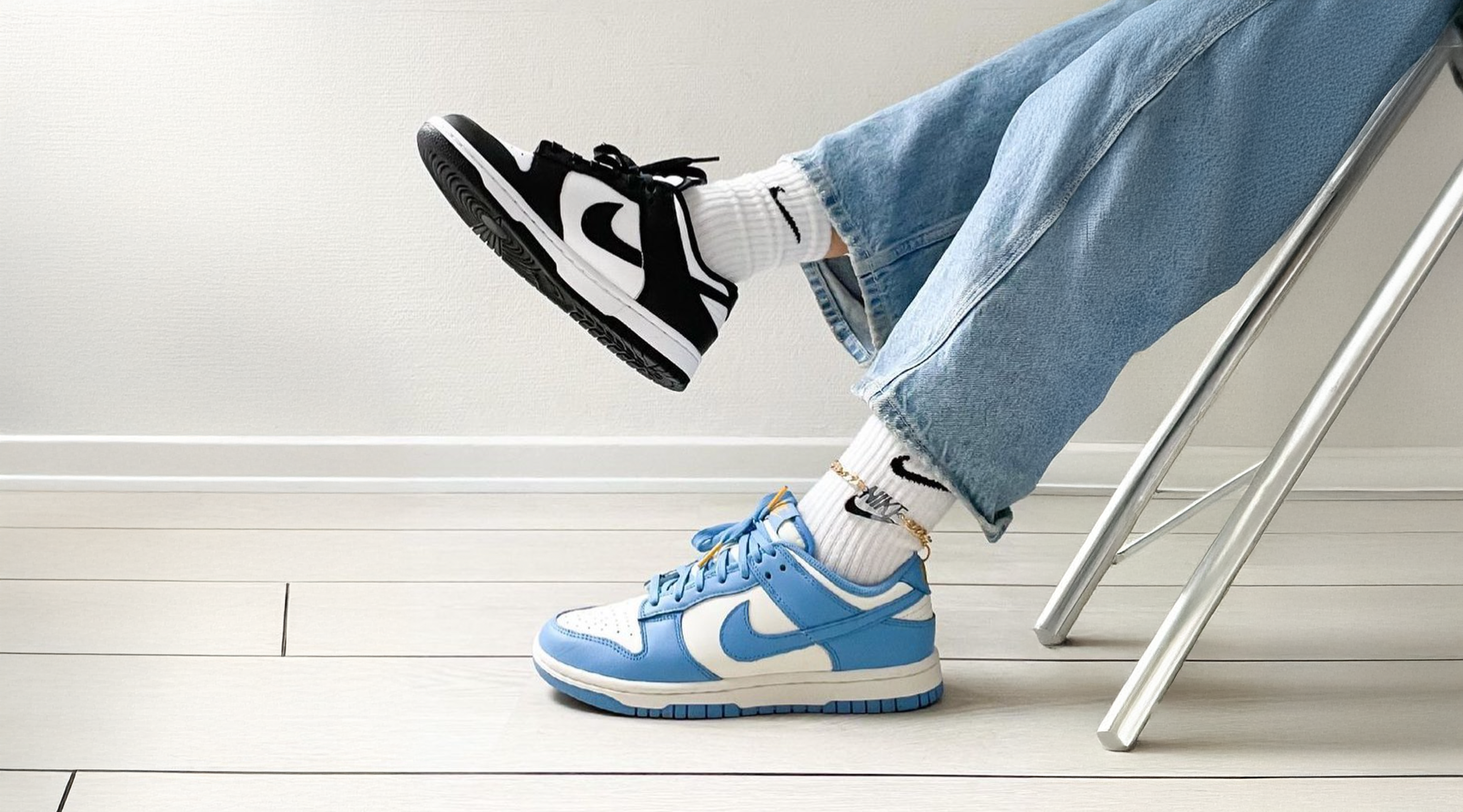 nike dunk low sail multi camo on feet