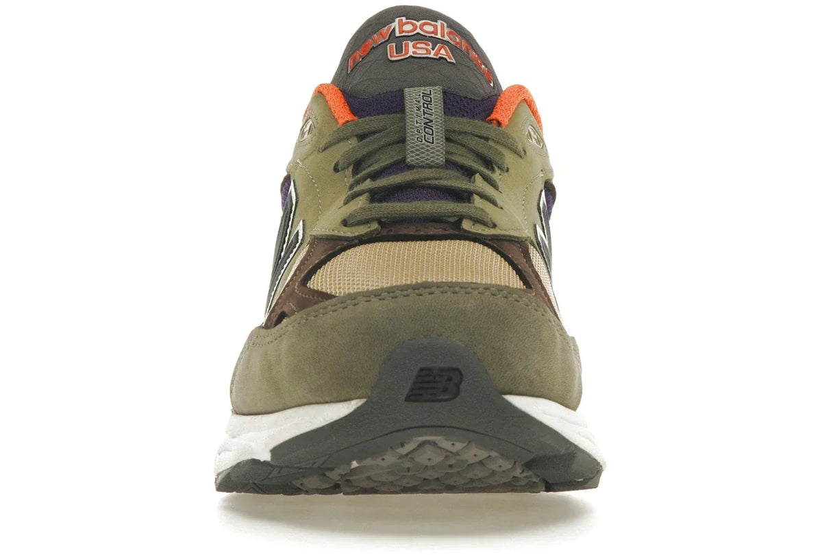 New Balance 990v3 MiUSA Teddy Santis Khaki Orange - Sneakerzone