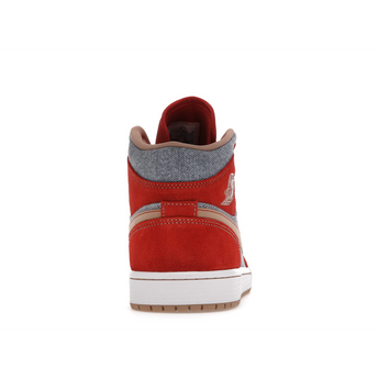 Air Jordan 1 Mid Denim Red