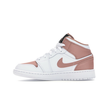 Air Jordan 1 Mid White Rose Gold