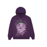 Sp5der Web Hoodie Purple