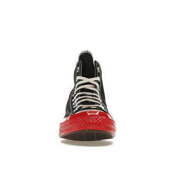 Converse Chuck Taylor All Star 70 Hi Comme des Garcons PLAY Black Red Midsole