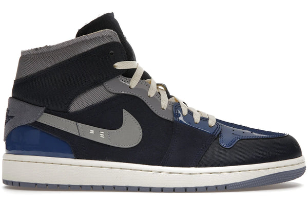 Air Jordan 1 Mid SE Craft Obsidian French Blue Ashen Slate White