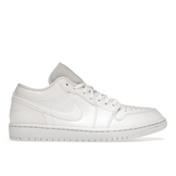 Air Jordan 1 Low Triple White Tumbled Leather