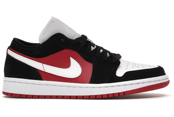 Air Jordan 1 Low Black White Gym Red