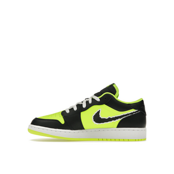 Air Jordan 1 Low SE Black Cat Volt