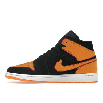 Air Jordan 1 Mid Fat Tongue Black Orange