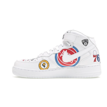 Nike Air Force 1 Mid Supreme NBA White