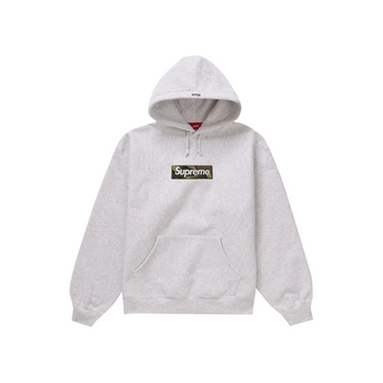 Supreme Box Logo Hooded Sweatshirt Ash Grey