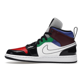 Air Jordan 1 Mid SE Black White Multi-Color