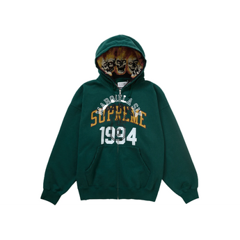 Supreme MM6 Maison Margiela Zip Up Hooded Sweatshirt Dark Green