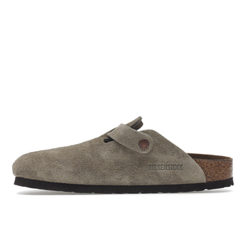 Birkenstock Boston Soft Footbed Suede Taupe (Narrow Fit)