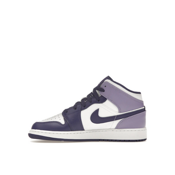 Air Jordan 1 Mid White Sky J Purple