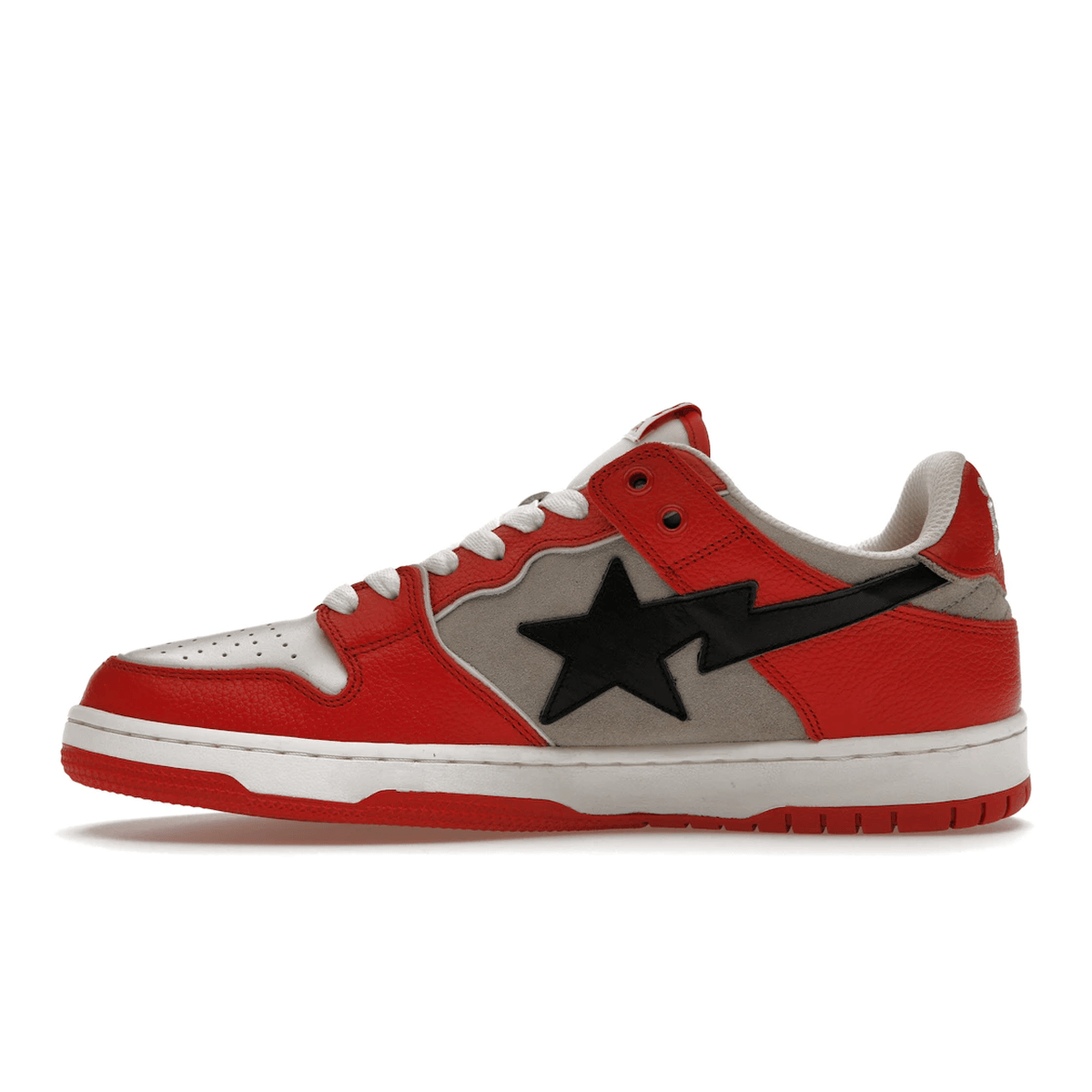 A Bathing Ape Bape SK8 Sta Red Grey - Sneakerzone