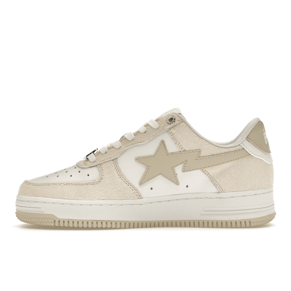 A Bathing Ape Bape Sta Beige Calf Hair - Sneakerzone