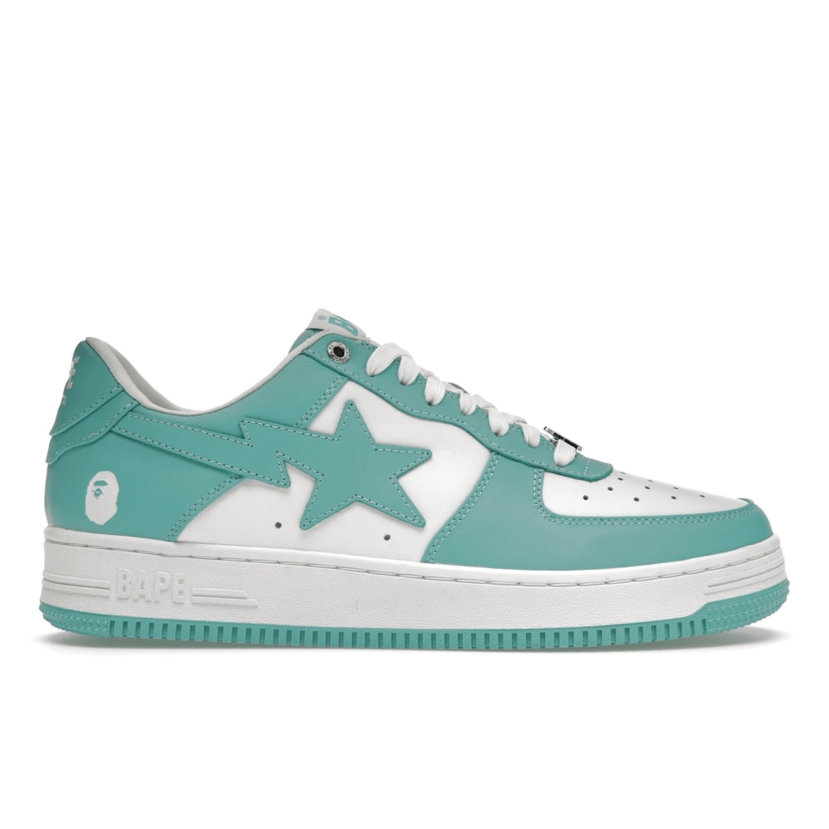 A Bathing Ape Bape Sta White Green - Sneakerzone