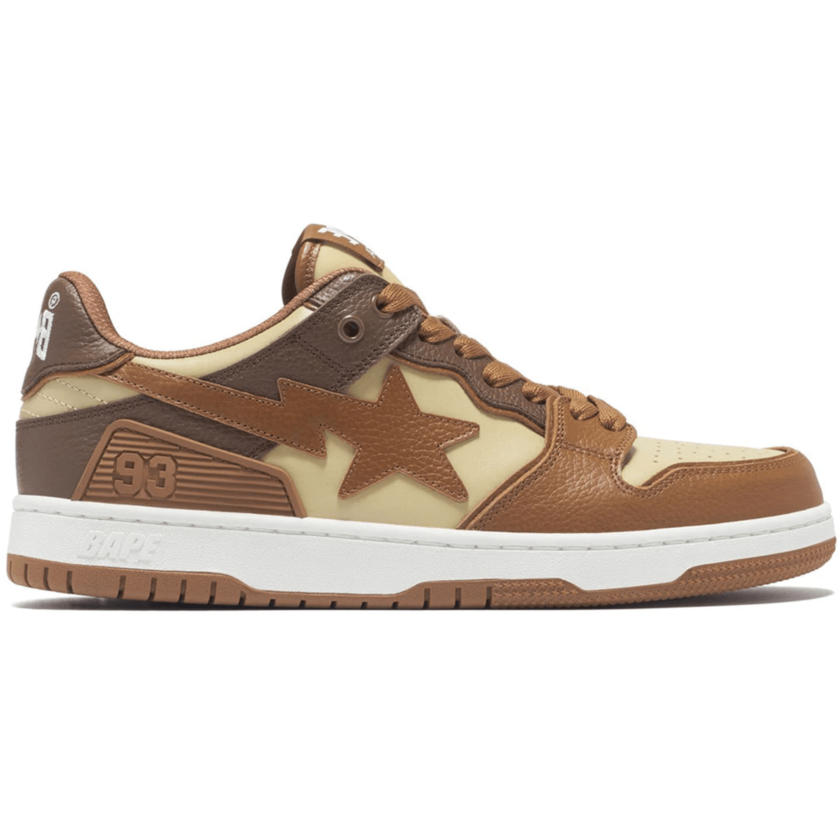 A Bathing Ape Sk8 Sta #5 Brown Beige - Sneakerzone