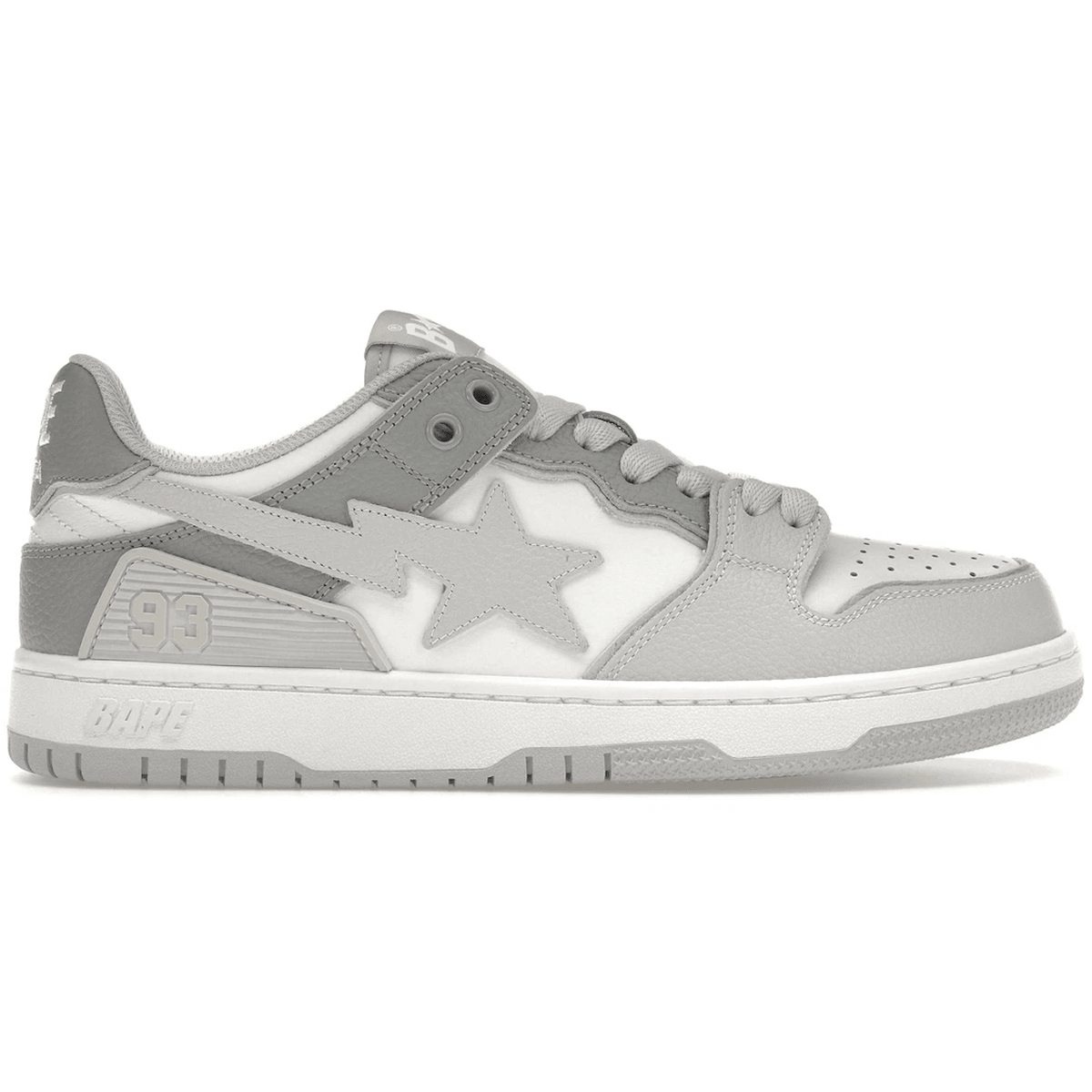 A Bathing Ape Sk8 Sta #5 White Grey - Sneakerzone