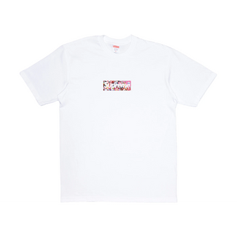 Supreme Takashi Murakami COVID-19 Relief Box Logo Tee White